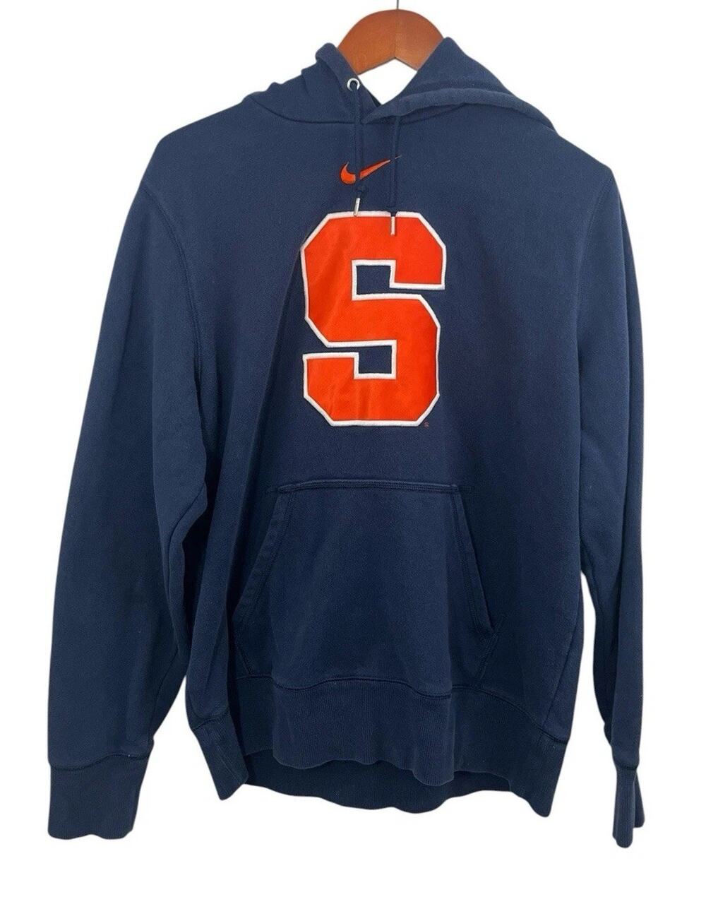 Y2K Nike Syracuse Hoodie Navy Blue Orange Mens Large Sweatshirt University